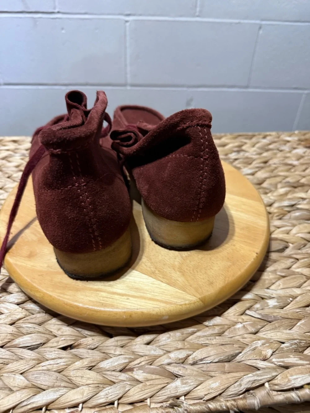 Clarks Men's Chukka Boots in Deep Burgundy Suede
